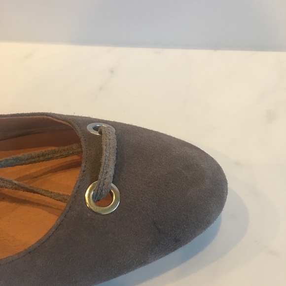 Halogen NELLA Lace-Up Ghillie Flats w/ silver heel - Picture 8 of 8